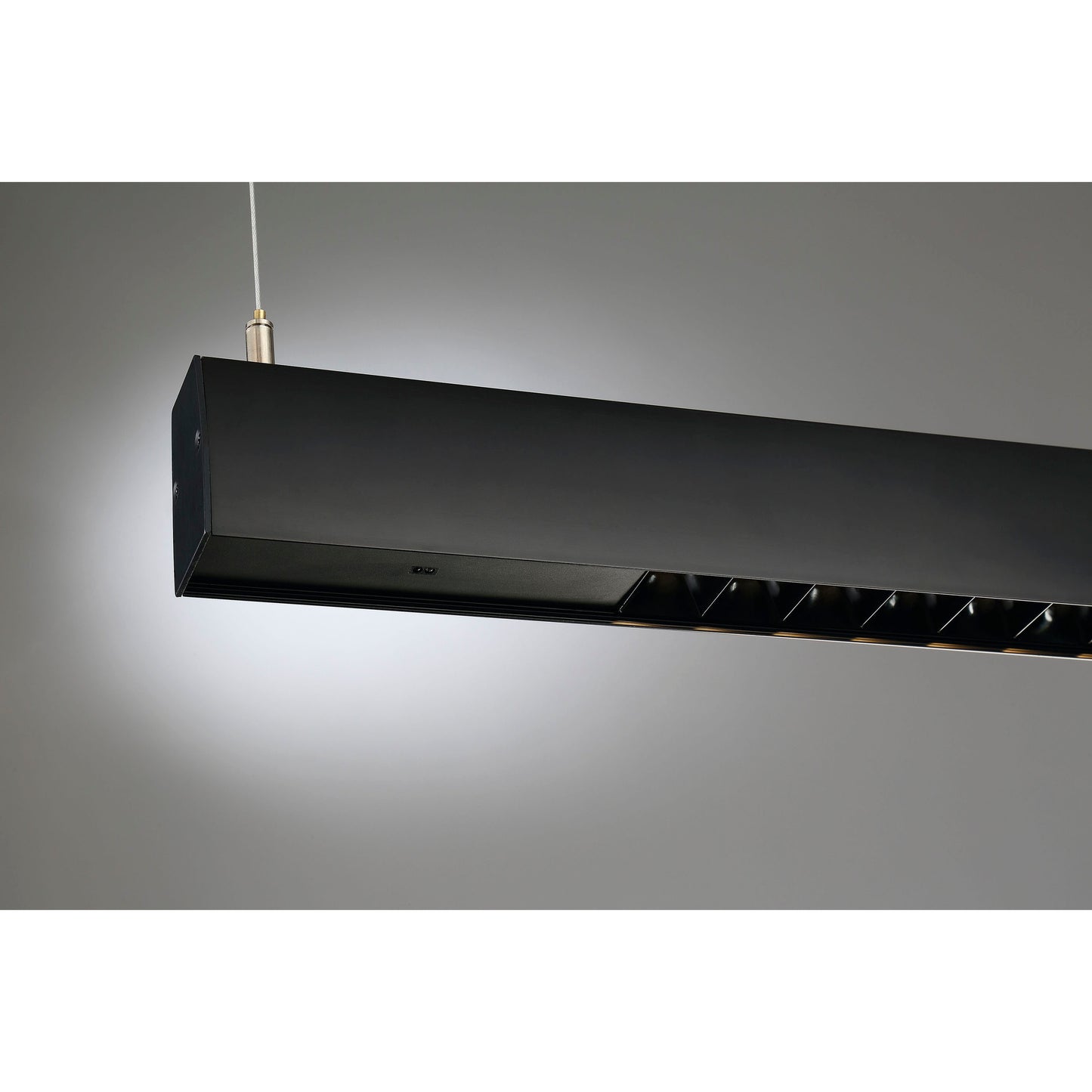 Task - LED Metal Linear Pendant with Sensor - Black Finish