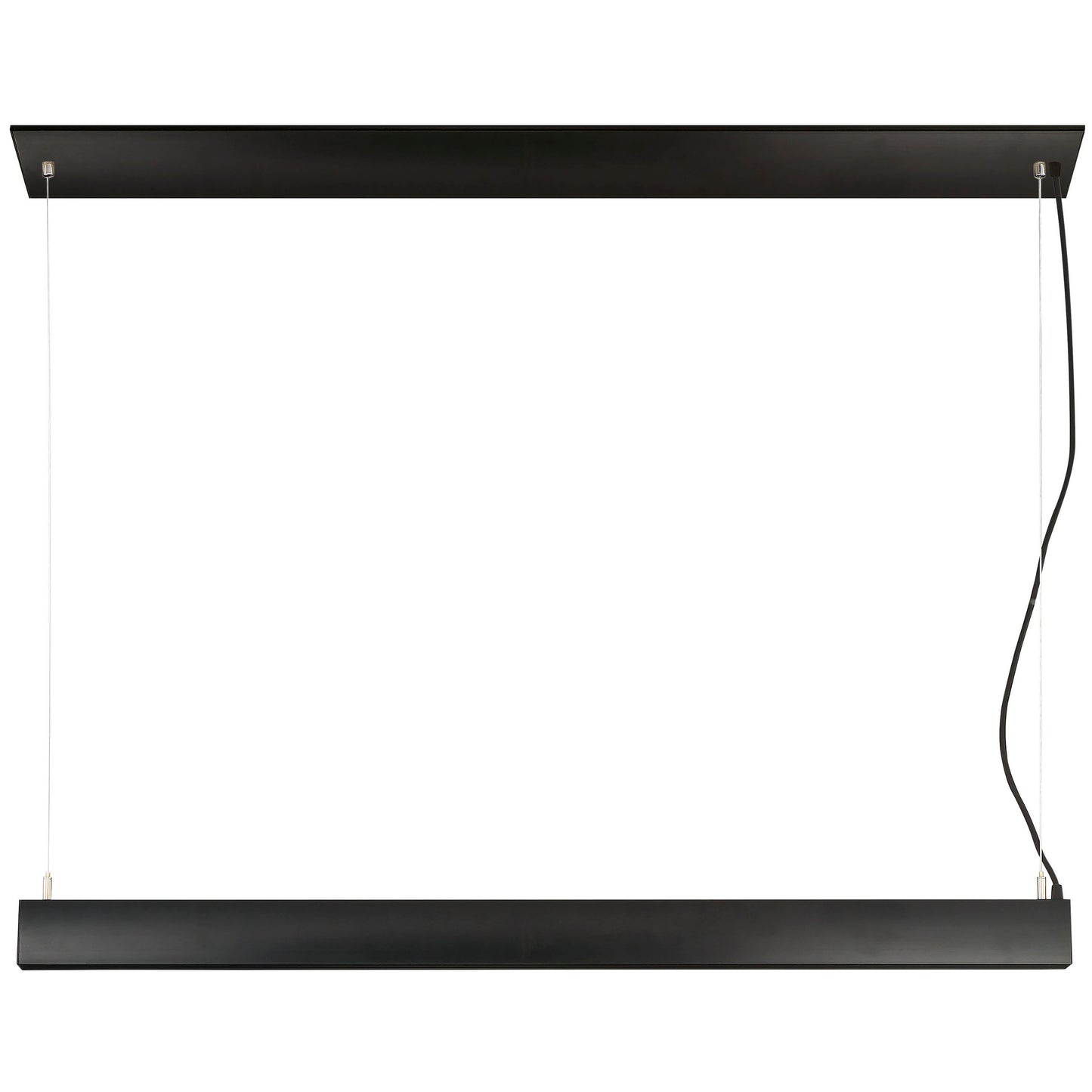 Task - LED Metal Linear Pendant with Sensor - Black Finish