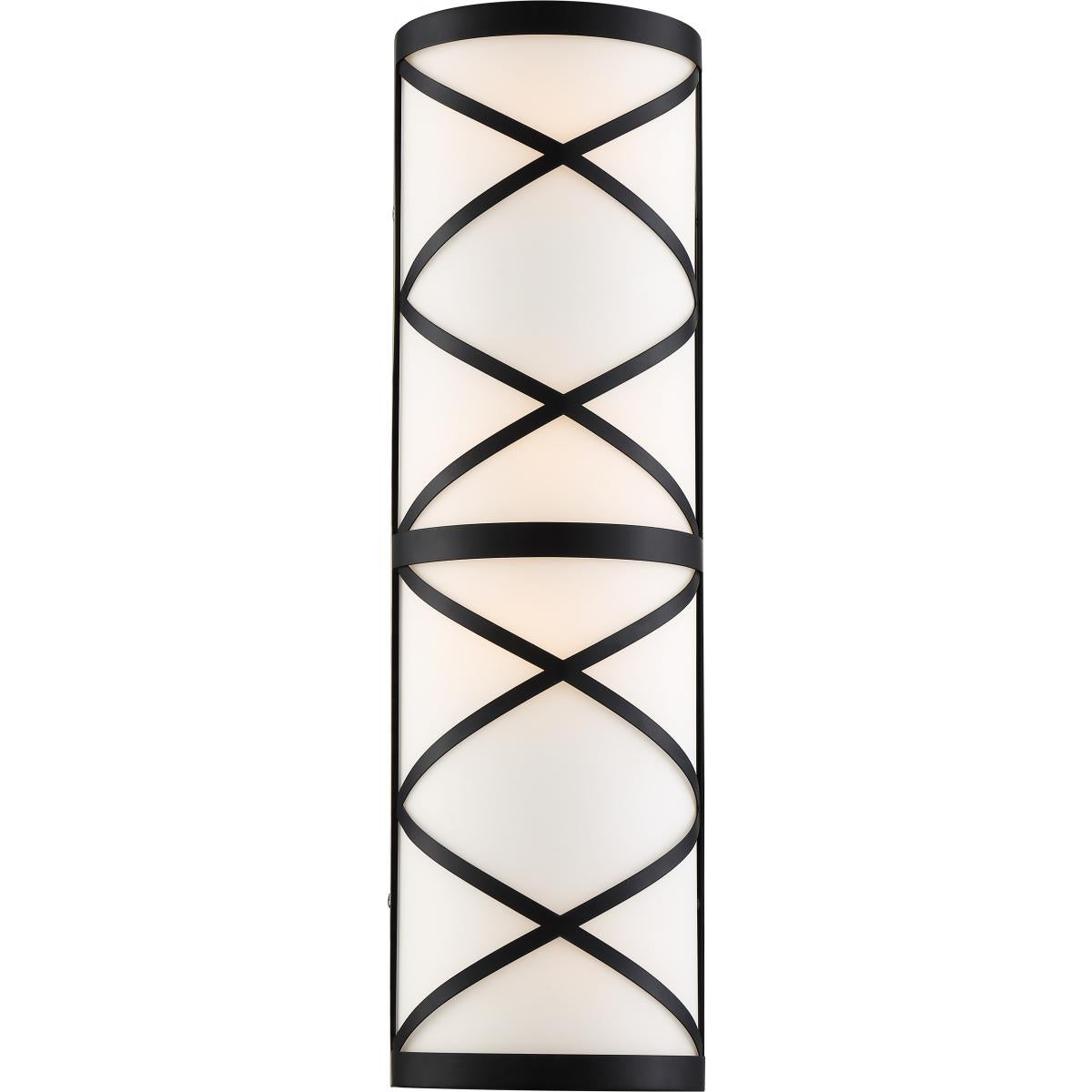 Sylph - 4 Light Vanity - with Satin White Glass - Aged Bronze Finish