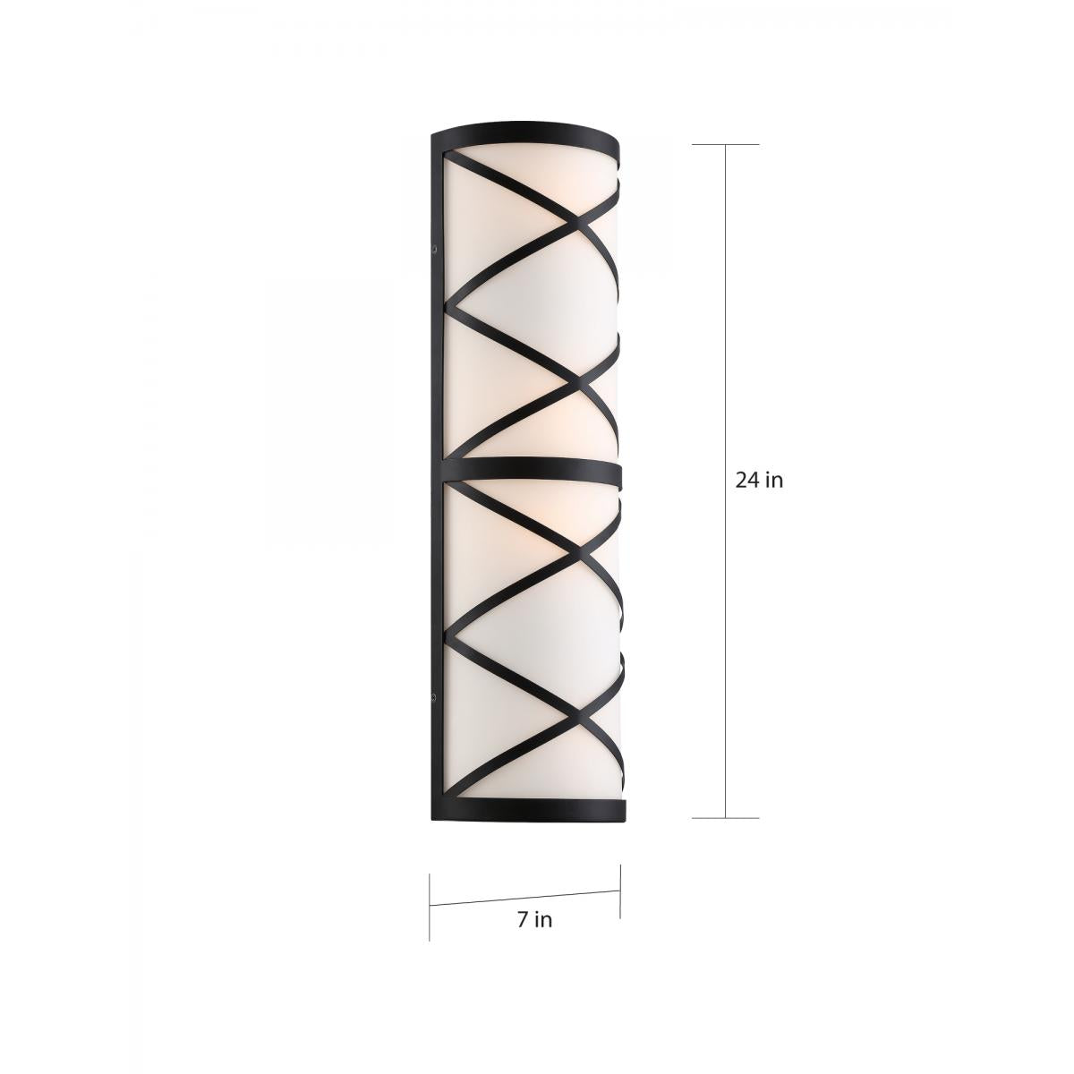 Sylph - 4 Light Vanity - with Satin White Glass - Aged Bronze Finish