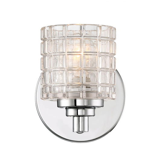 Votive - 1 Light Vanity with Clear Glass - Polished Nickel Finish