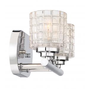 Votive - 2 Light Vanity with Clear Glass - Polished Nickel Finish