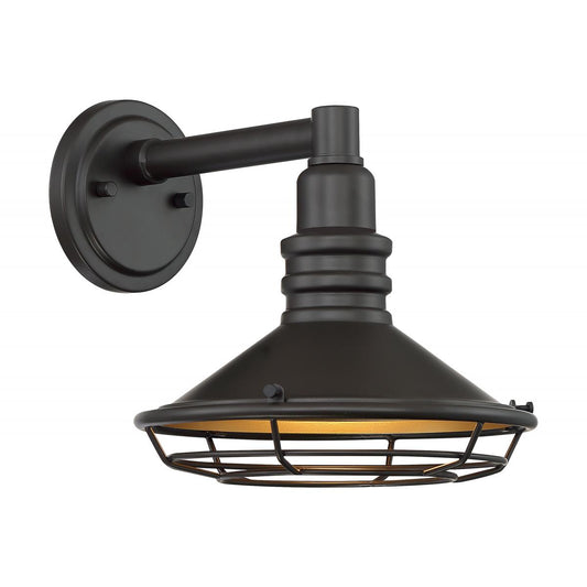 Blue Harbor - 1 Light Small Sconce with Dark Bronze - Gold Finish