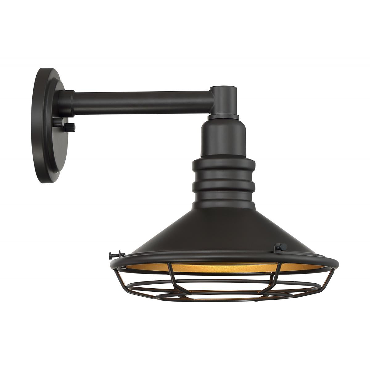 Blue Harbor - 1 Light Small Sconce with Dark Bronze - Gold Finish