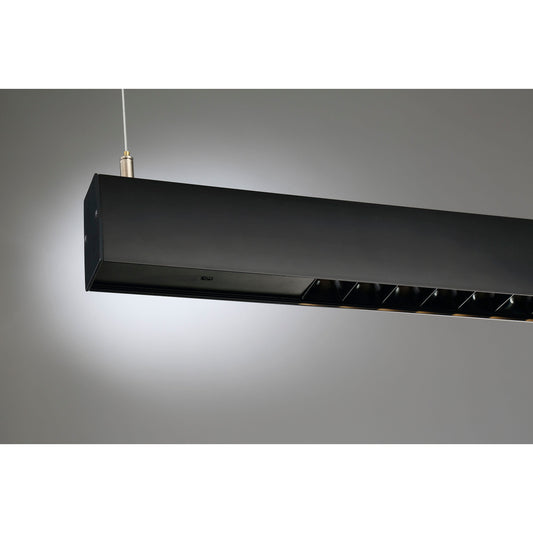 Task - LED Metal Linear Pendant with Sensor - Black Finish