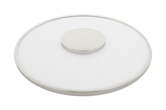 Blink Luxe - 13" Flush Mount 26W LED Fixture - Round Shape with Polished Nickel Finish