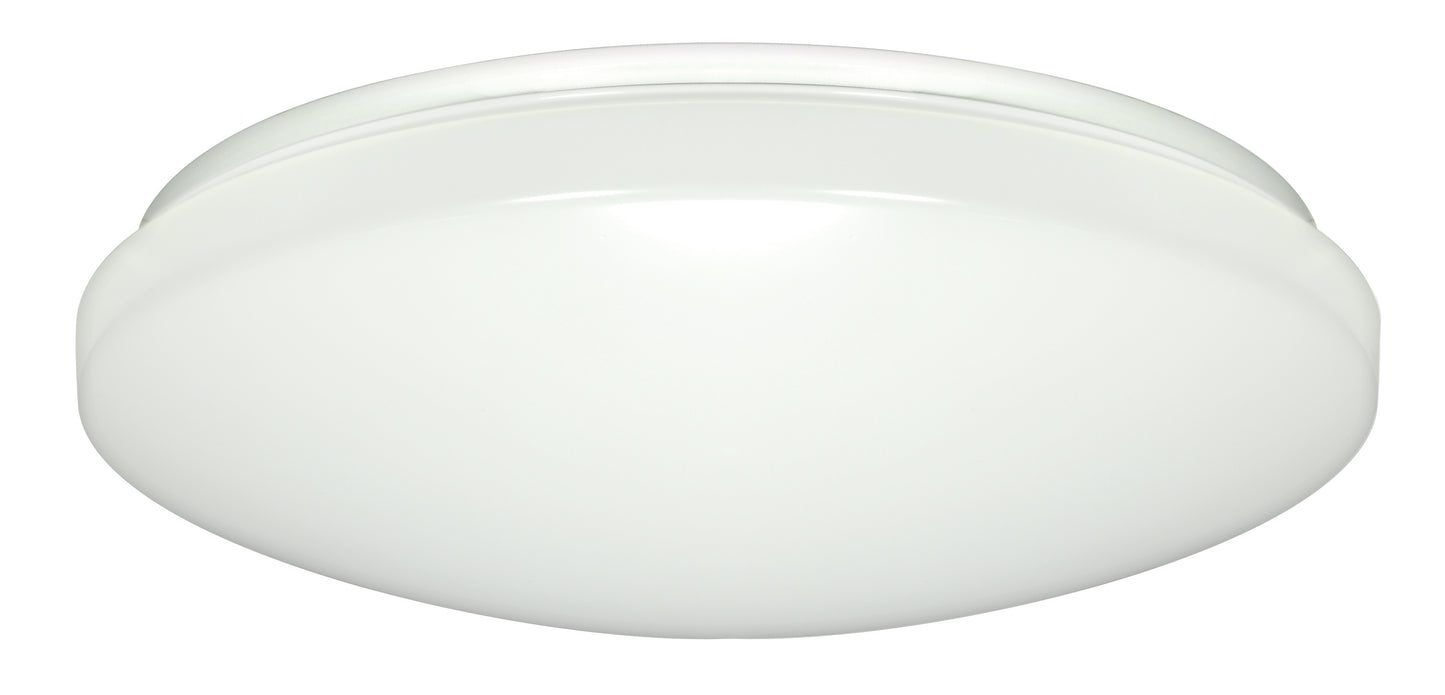 14" Flush Mounted LED Light Fixture - White Finish