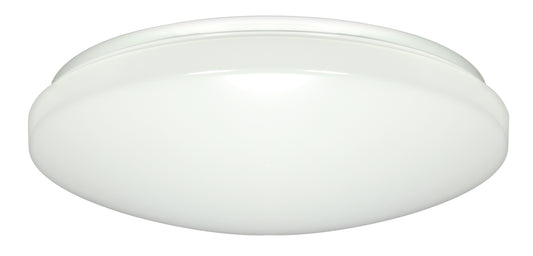 14" Flush Mounted LED Light Fixture - White Finish