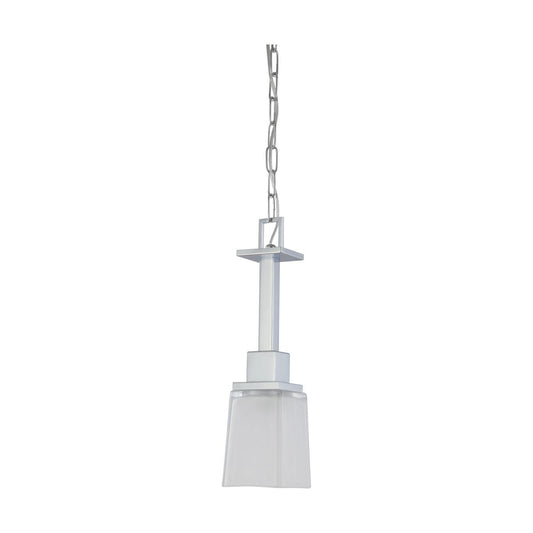 Parker - 1 Light Mini Pendant with Sandstone Etched Glass and Polished Chrome Finish