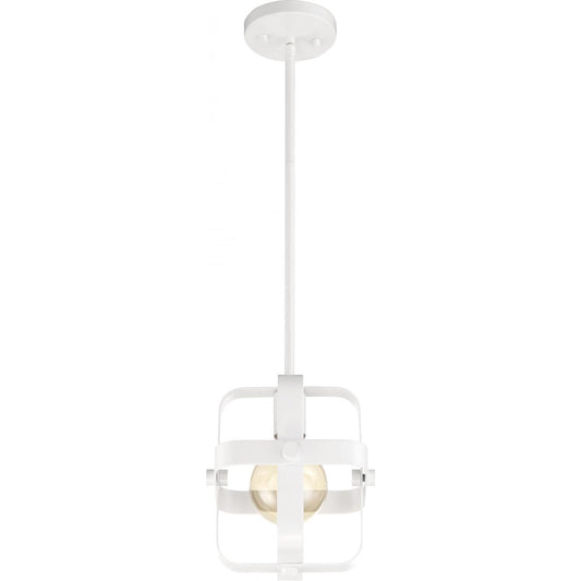 Prana - 1 Light Mini Pendant with White Finish