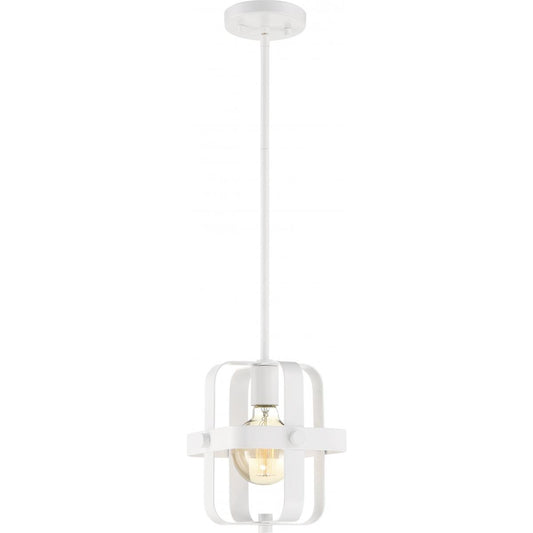 Prana - 1 Light Mini Pendant with White Finish