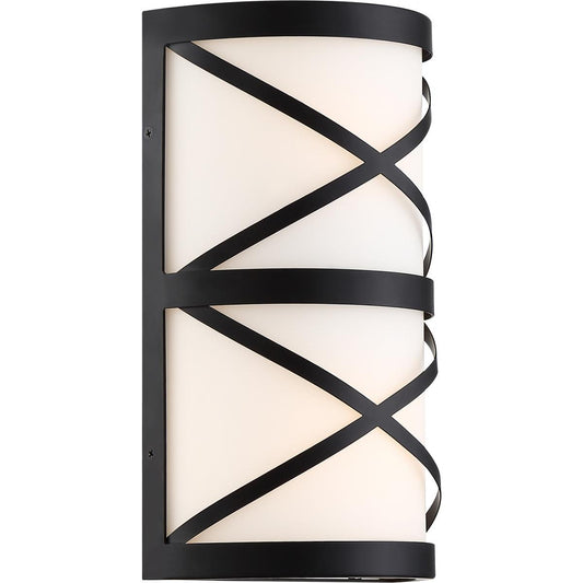 Sylph - 2 Light Vanity - with Satin White Glass - Aged Bronze Finish