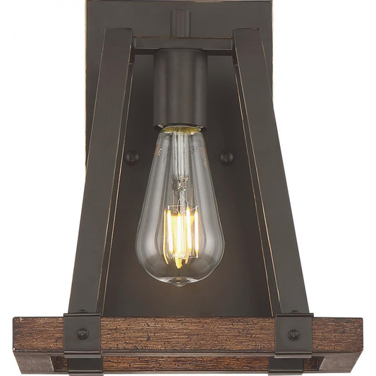Outrigger - 1 Light Wall Sconce with Mahogany Bronze and Nutmeg Wood Finish