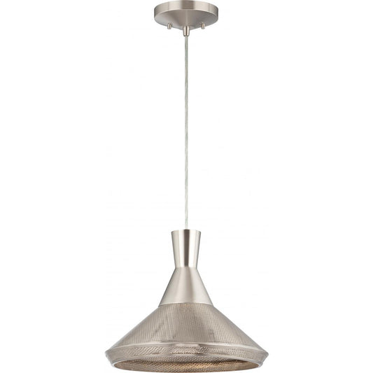 Luger - 1 Light Perforated Metal Shade Pendant with 14W LED PAR Lamp Included